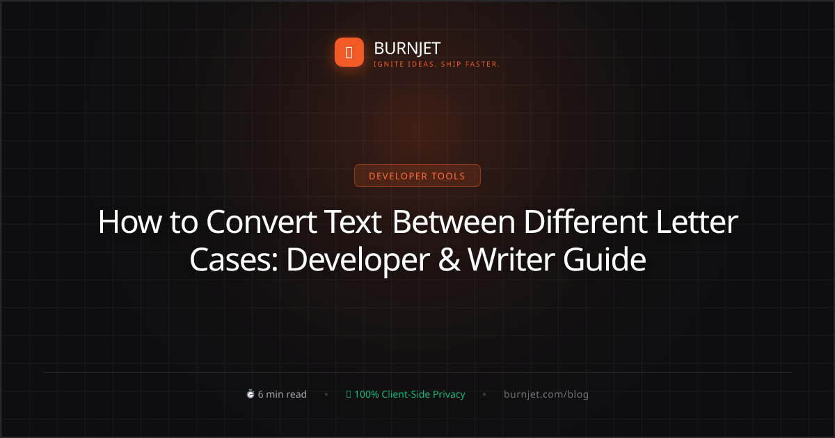 How to Convert Text Between Different Letter Cases: Developer & Writer Guide