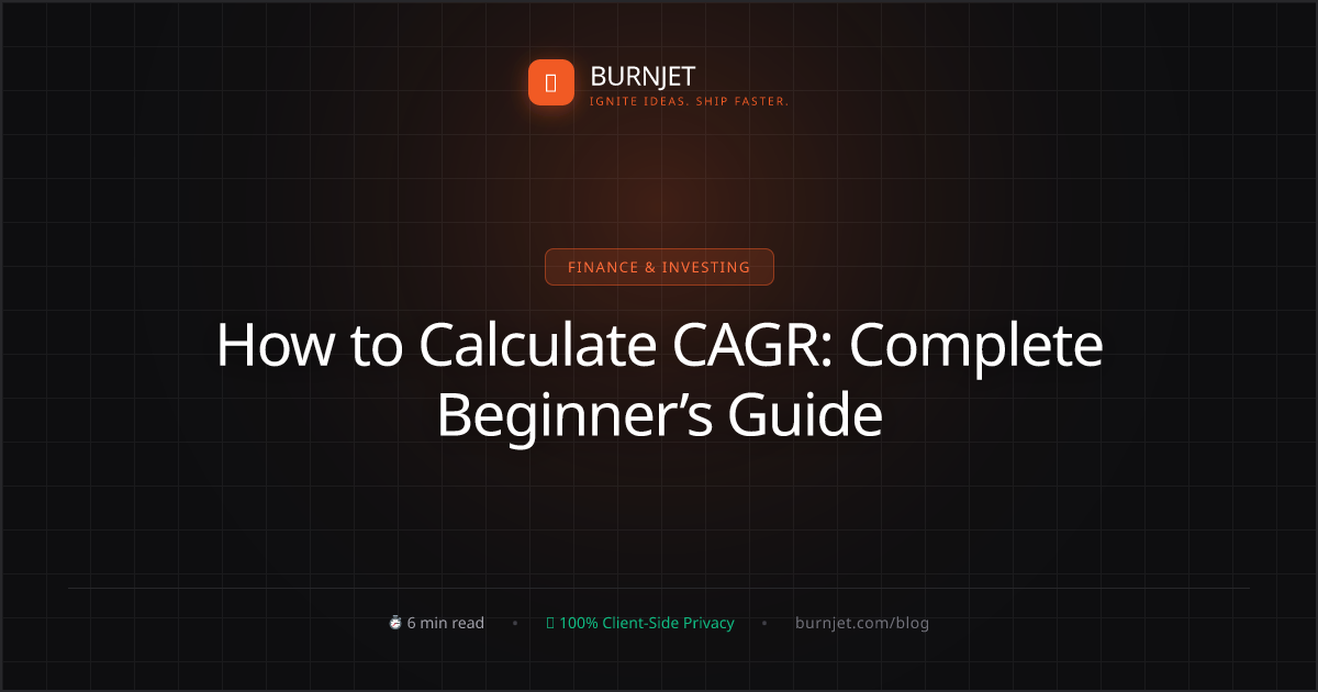 How to Calculate CAGR: Complete Beginner’s Guide