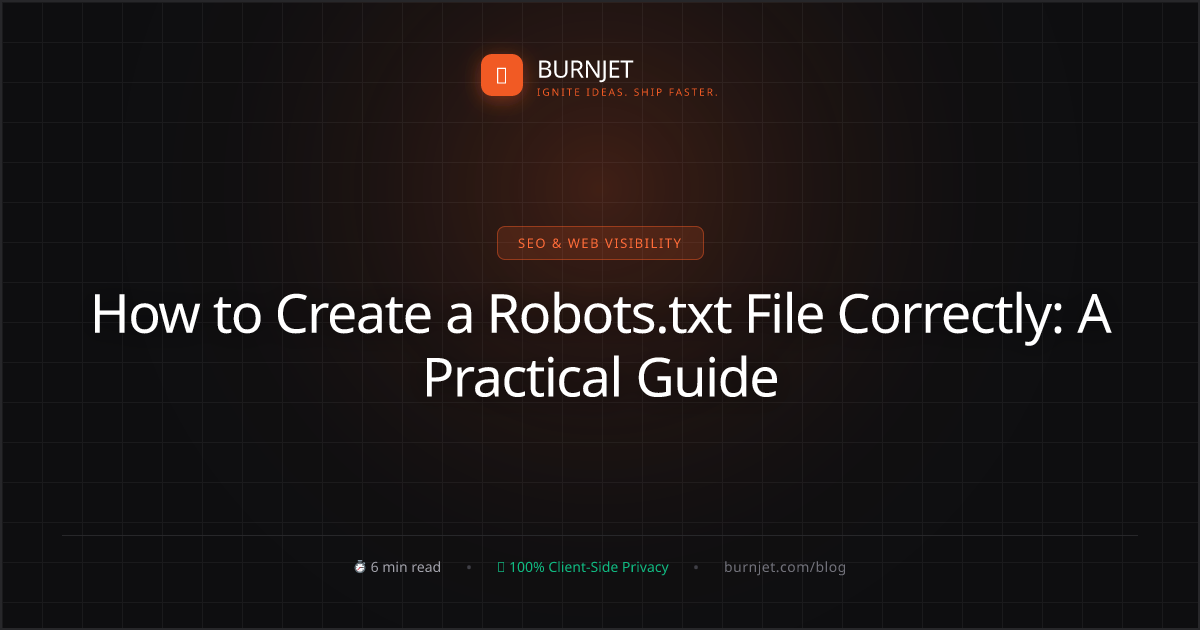 How to Create a Robots.txt File Correctly: A Practical Guide