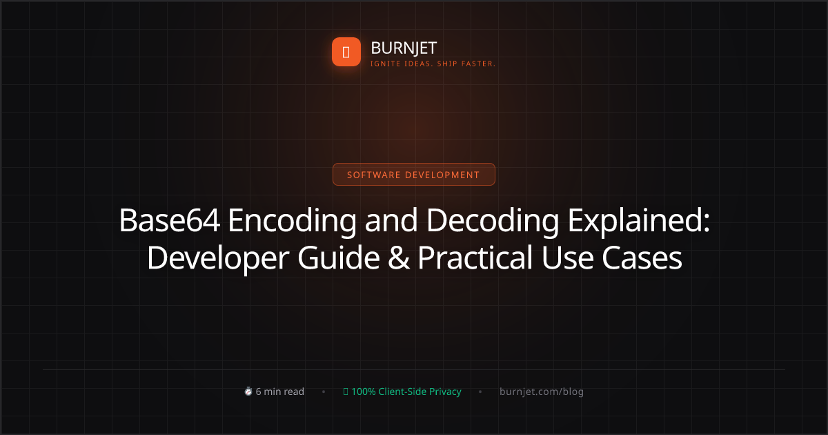 Base64 Encoding and Decoding Explained: Developer Guide & Practical Use Cases