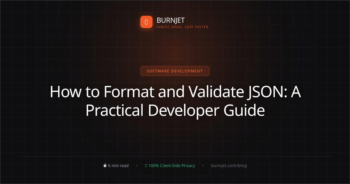 How to Format and Validate JSON: A Practical Developer Guide