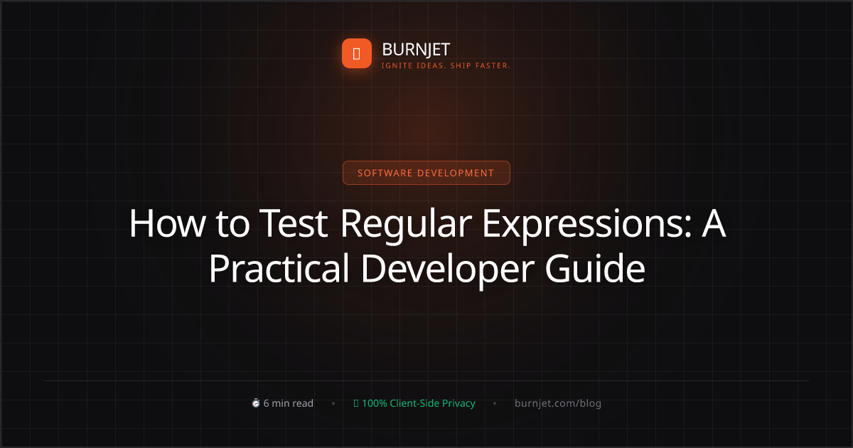 How to Test Regular Expressions: A Practical Developer Guide