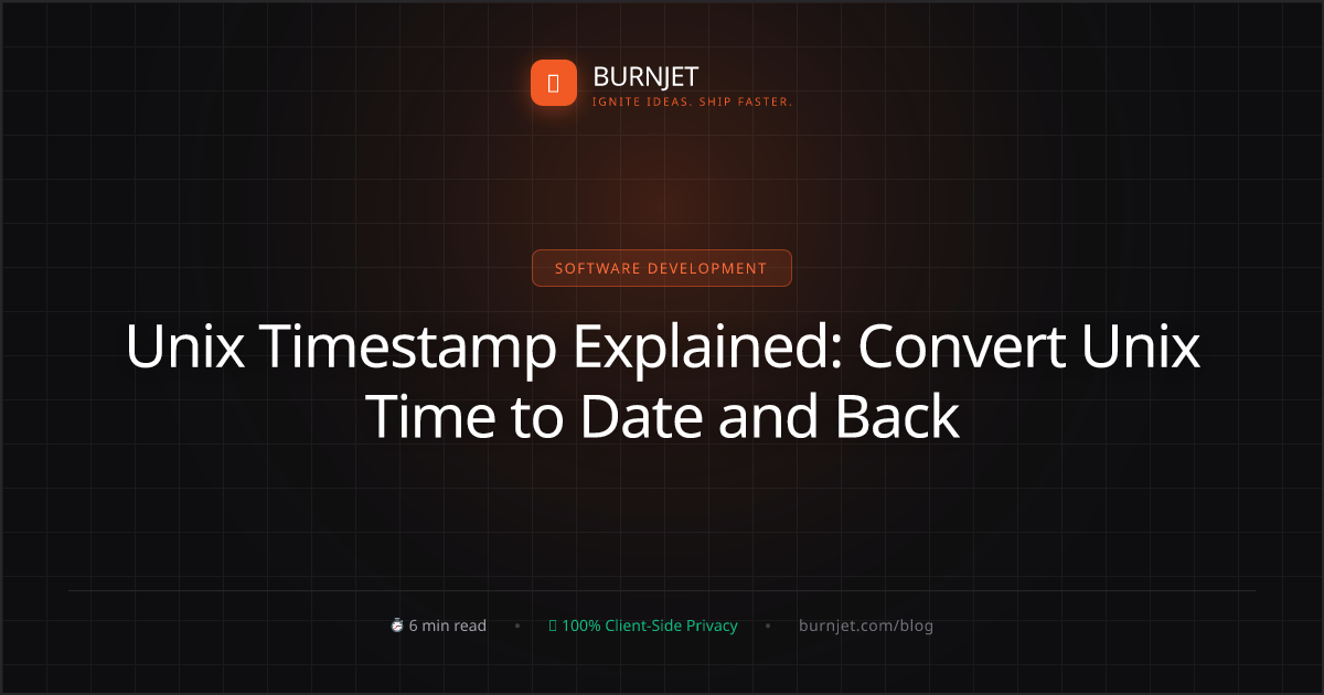 Unix Timestamp Explained: Convert Unix Time to Date and Back